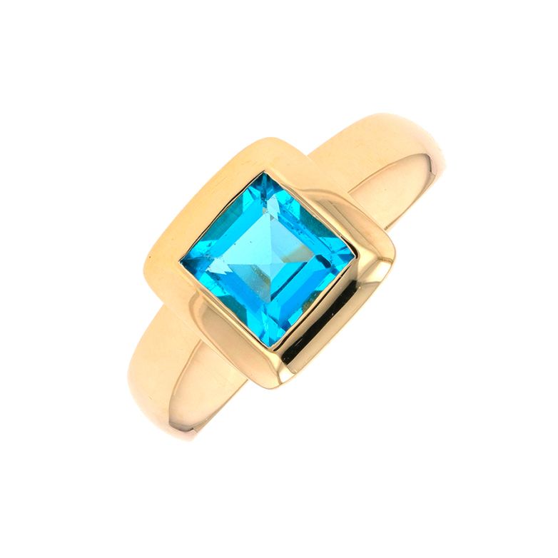 Bague topaze 1.74 carat or jaune 9.14g Comme neuf -  reconditionné disponible sur Gemme Les Bijoux